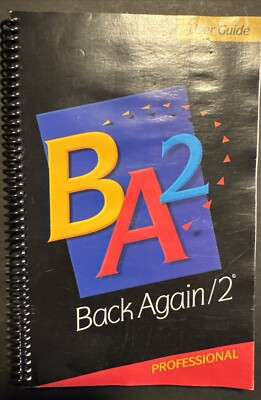 #ad BA2 .. Back Again 2 Pro User Manual $10.00