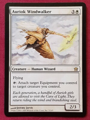 Magic The Gathering FIFTH DAWN AURIOK WINDWALKER white card MTG