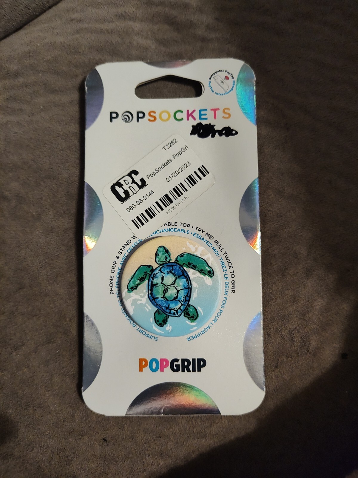 Collapsible Popsocket Single Grip & Stand for Universal Phones and Tablet Holder-image