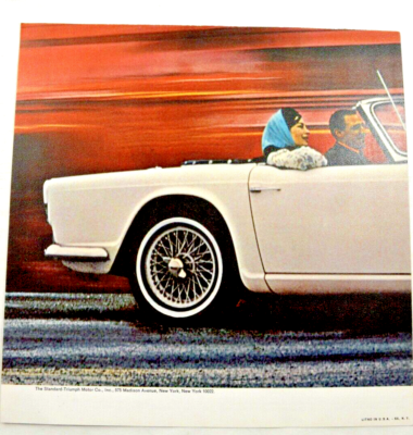 1960s The Triumph TR-4 Factory Dealerships Sales Brochure Original