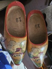 wooden clogs Painted