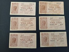 1 LIRA LIRE 1944 SPL REGNO LUOGOTENENZA VENTURA PREZZO PER 1 BANCONOTA COME FOTO