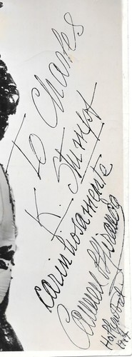 Carmen Miranda Autograph 1944 Greenwich Village Brazilian Bombshell - 第 3/4 張圖片