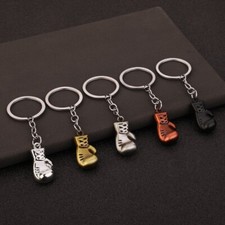 3D Boxing Gloves Pendant Key Chain Gym Boxing Key Ring Men Women Car Key Holder