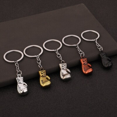 3D Boxing Gloves Pendant Key Chain Gym Boxing Key Ring Men Women Car Key Holder