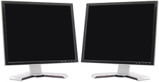 2x 19" Cheap Monitor VGA TFT LCD Office Laptop Computer PC Dual Flat Monitor B
