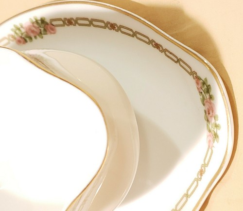 Gravy Boat with Attached Underplate Schleiger 635 by Haviland - Picture 6 of 10
