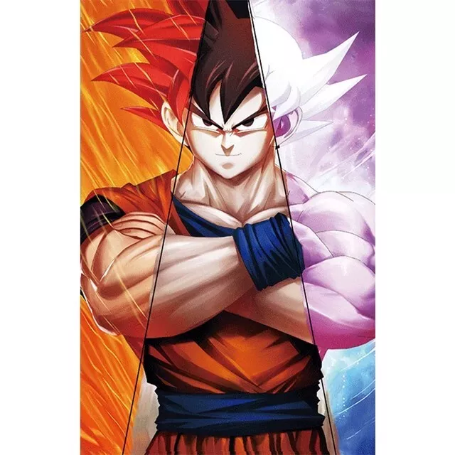 Dragon Ball Super Goku 3D Lenticular Wall Art Poster With Frame