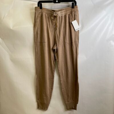 SPLENDID Supersoft Bliss Wide Leg Pants Women's Size L Heather Camel