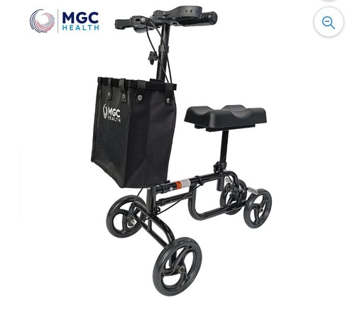Knee Walker Deluxe MGC Health Steerable Knee Walker LegFoot Injuries Dual Breaks