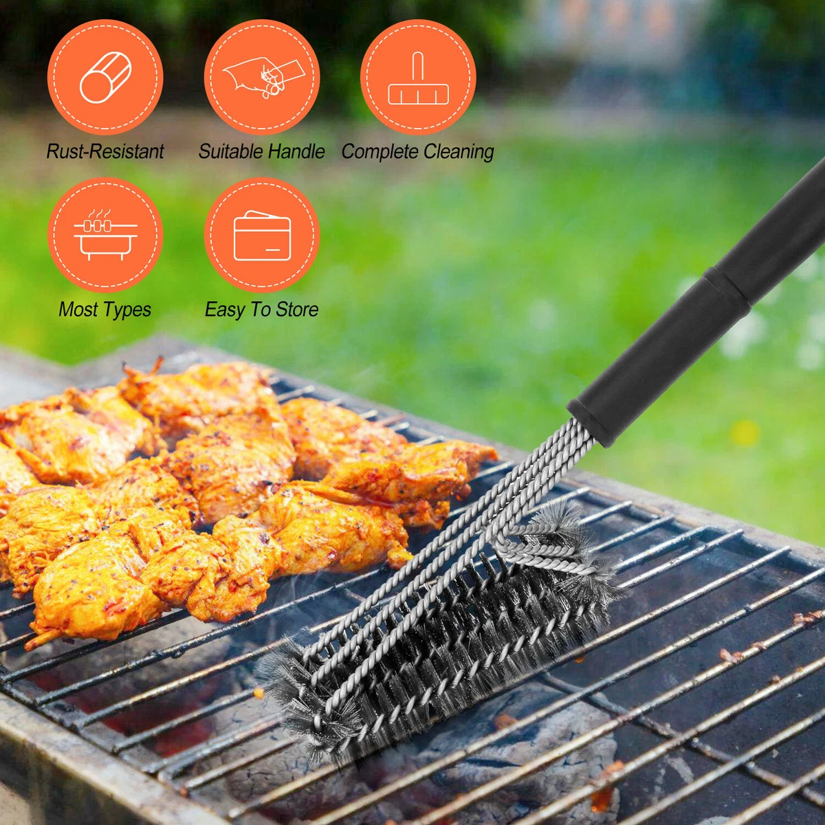 Barbecue Grill Cleaning Tool, Bbq Brush