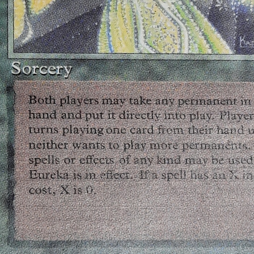 Vintage 1994 MTG Eureka Card 1990s Legends Set Magic the Gathering