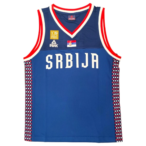 Peak serbia basketball clearance jersey