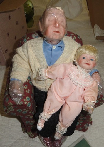 Ashton Drake Grandpa, "I'll Finish The Story, Grandpa!" new in box