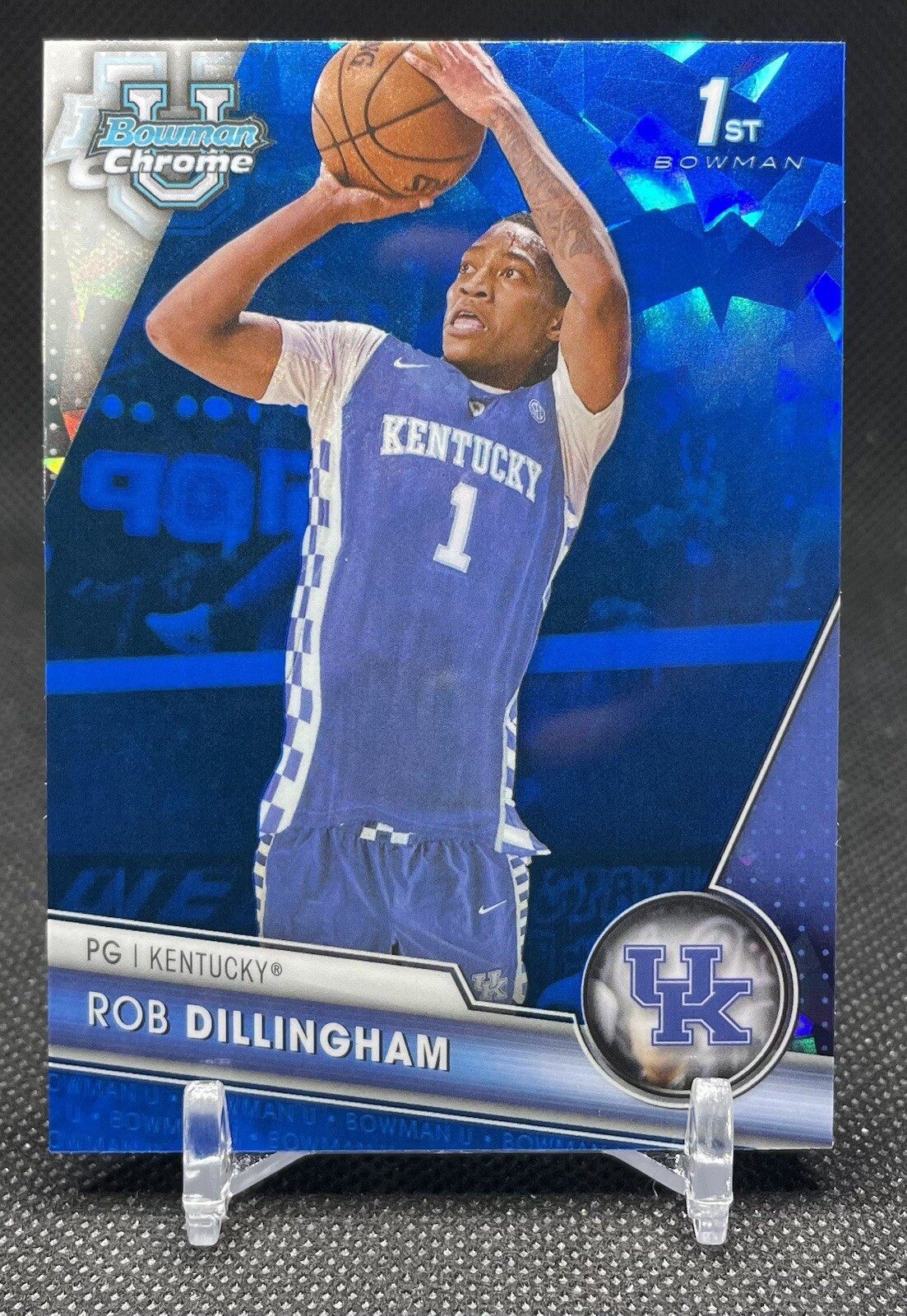 2023-24 Bowman U Chrome Sapphire Rob Dillingham 1st Bowman #44 Kentucky