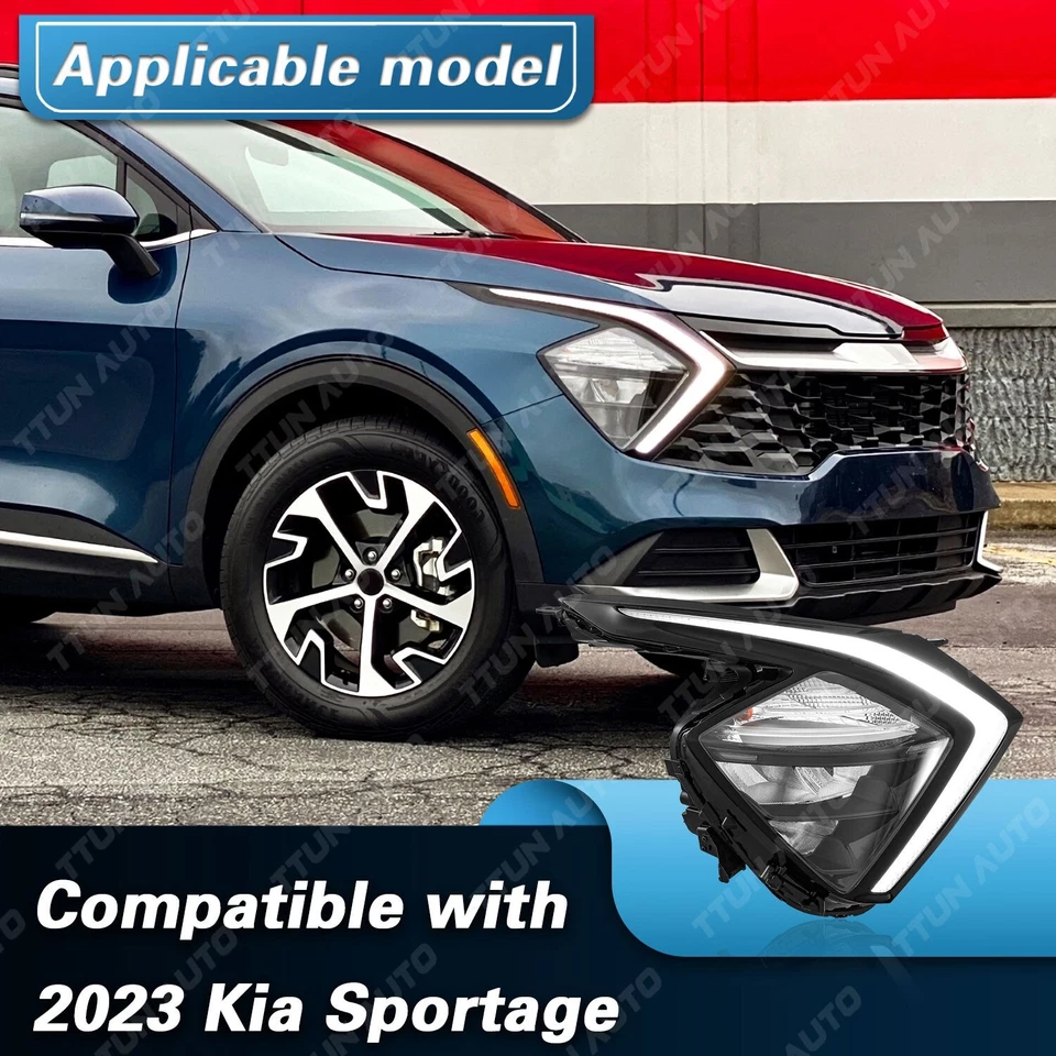 LED Headlight For 2022-2024 Kia Sportage SX EX LX Passenger Side 92102DW000 - Image 3 of 4