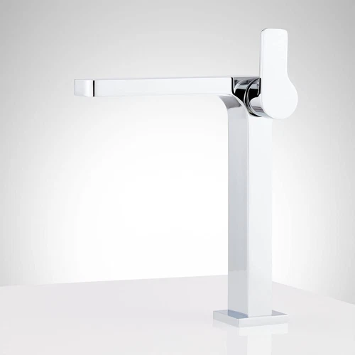 Signature Hardware 447921 Hibiscus Single Hole Vessel Faucet w/ Pop-Up Drain - Picture 4 of 7