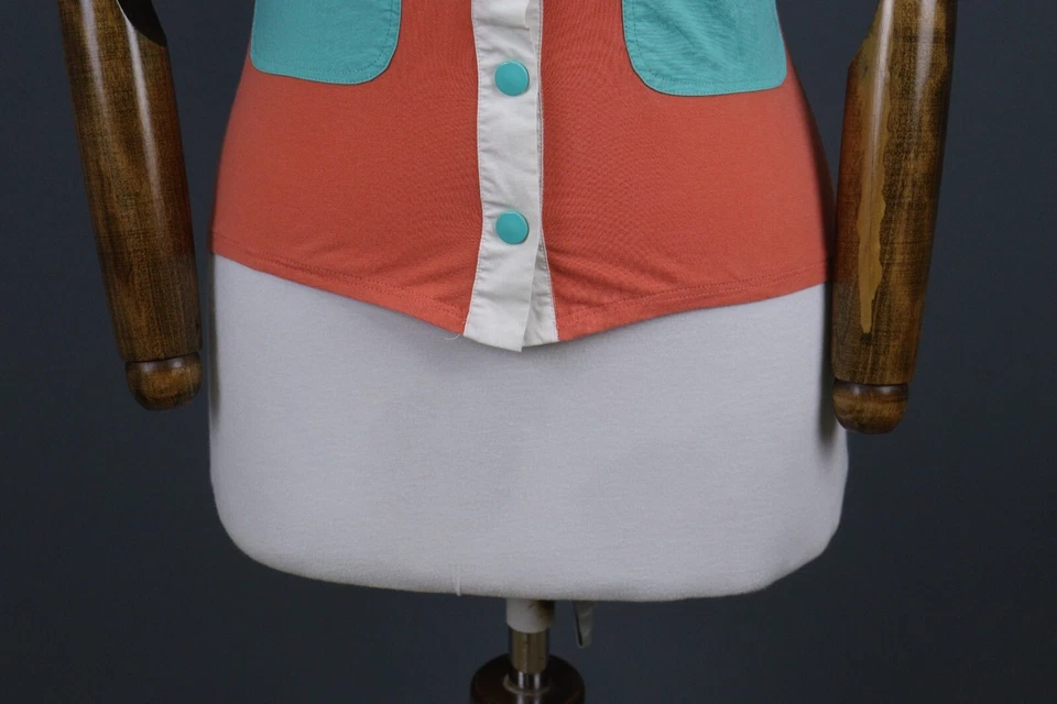 Camisa VERSUS GIANNI VERSACE Azul Manga Corta Abotonada Talla 24/38 Foto 3 de 4