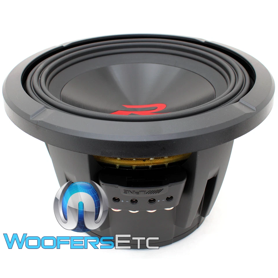 ALPINE R2-W8D4 8" SUB 1000W SUBWOOFER DUAL 4-OHM BASS CAR AUDIO SPEAKER NEW - Image 3 of 4