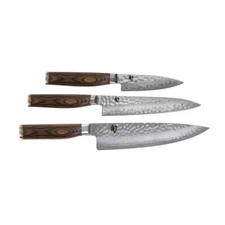 Shun Premier  3 piece Starter Knife Set, Chef, Utility, Paring, TDMS0300, NIB