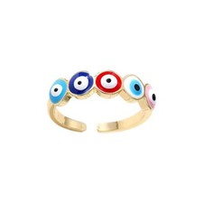 Evil Eye Ring Gold Golden Eyes (#3)