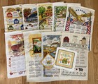 Buy More & Save! Linen Calendar Towels 1970s 1980s, B&D Potholder Dish Cloth Set