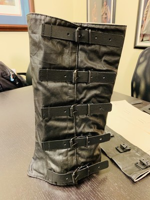 BLACK Canvas Leggings // Gaiters SIZE XXL Civil War NEW reproduction