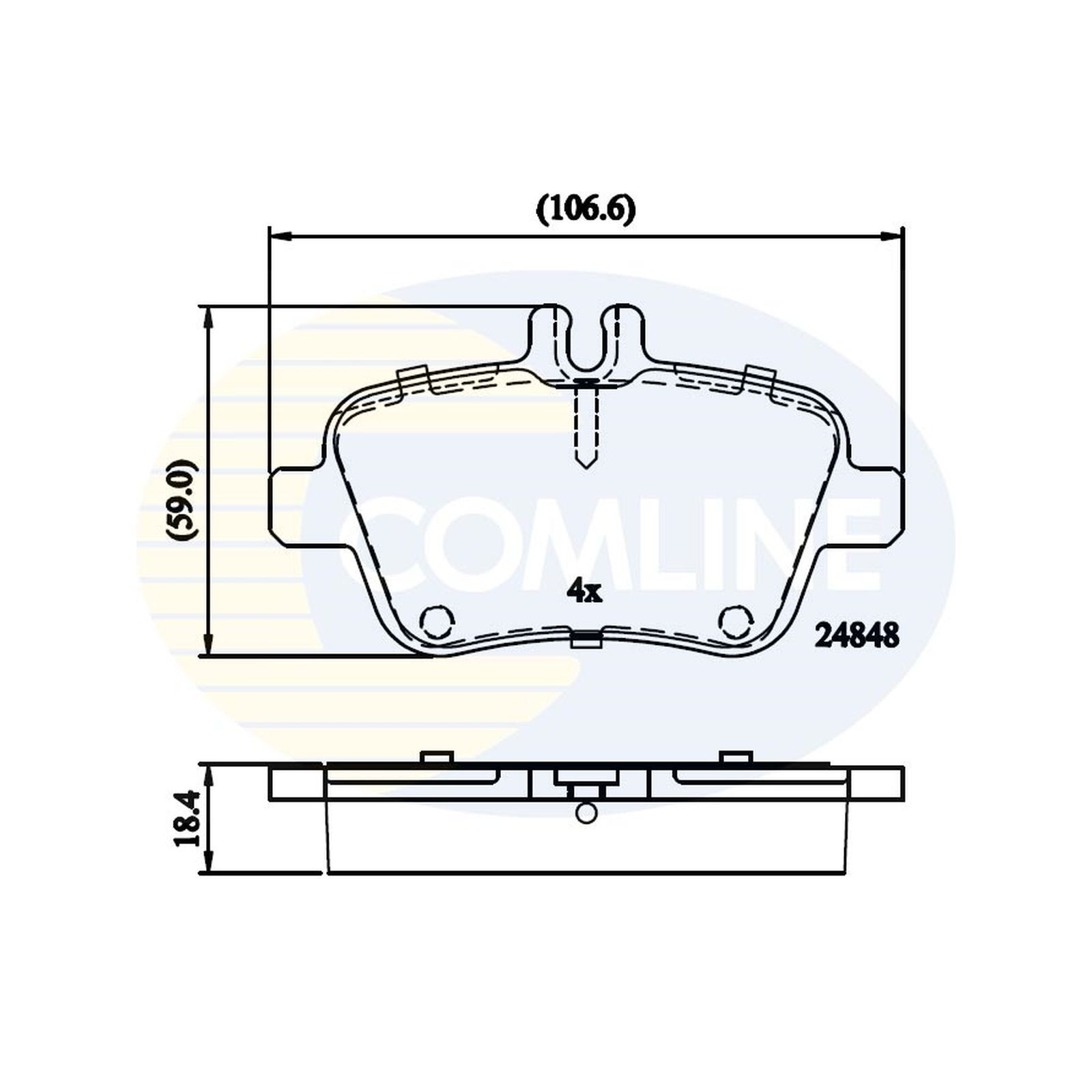 For Mercedes GLAClass X156 AMG GLA45 4matic Comline Rear Brake Disc