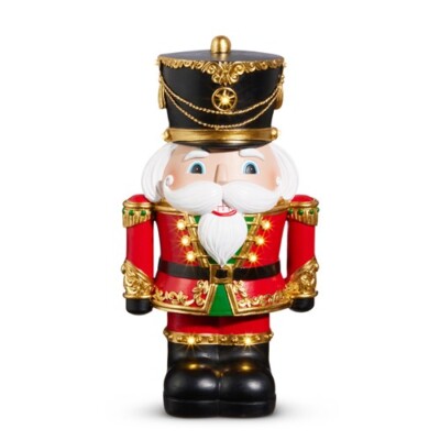 12.25'' LIGHTED NUTCRACKER Battery Operated Christmas NEW RAZ 4416426
