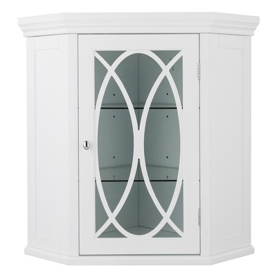 Home Garden Madison Avenue Modern Double Floor Cabinet W 2 Glass Doors For Bathroom Storage Furniture 2 Glass Doors For Bathroom Storage, Floor Storage Cabinet With Glass Doors