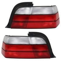 RüCkleuchten Klarglas Set FüR BMW E36 Cabrio Bj. 93-99 Rot/Weiss