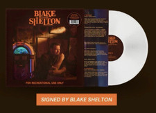 Blake Shelton SIGNED LP For Recreational Use Only Exclusive CLEAR Vinyl PRESALE