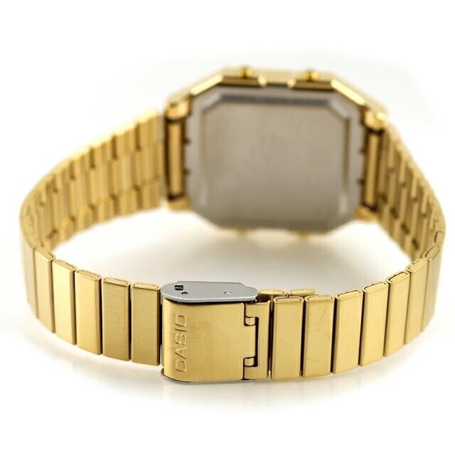 Casio A130WEG-9A Vintage Retro-Futuristic Digital Gold Tone