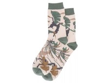 Vans Classic Print 3/4 Crew Socks Floral Leaves Jungle Skateboard Skating 9.5-13
