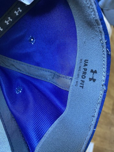 Herren UA PRO Fit Mütze blau/weiß Logo Under Armour Cap Größe M/L - Bild 8 von 10