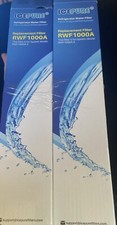 Icepure RWF1000A 2-Pack Refrigerator Water Replacement Filters New & Sealed