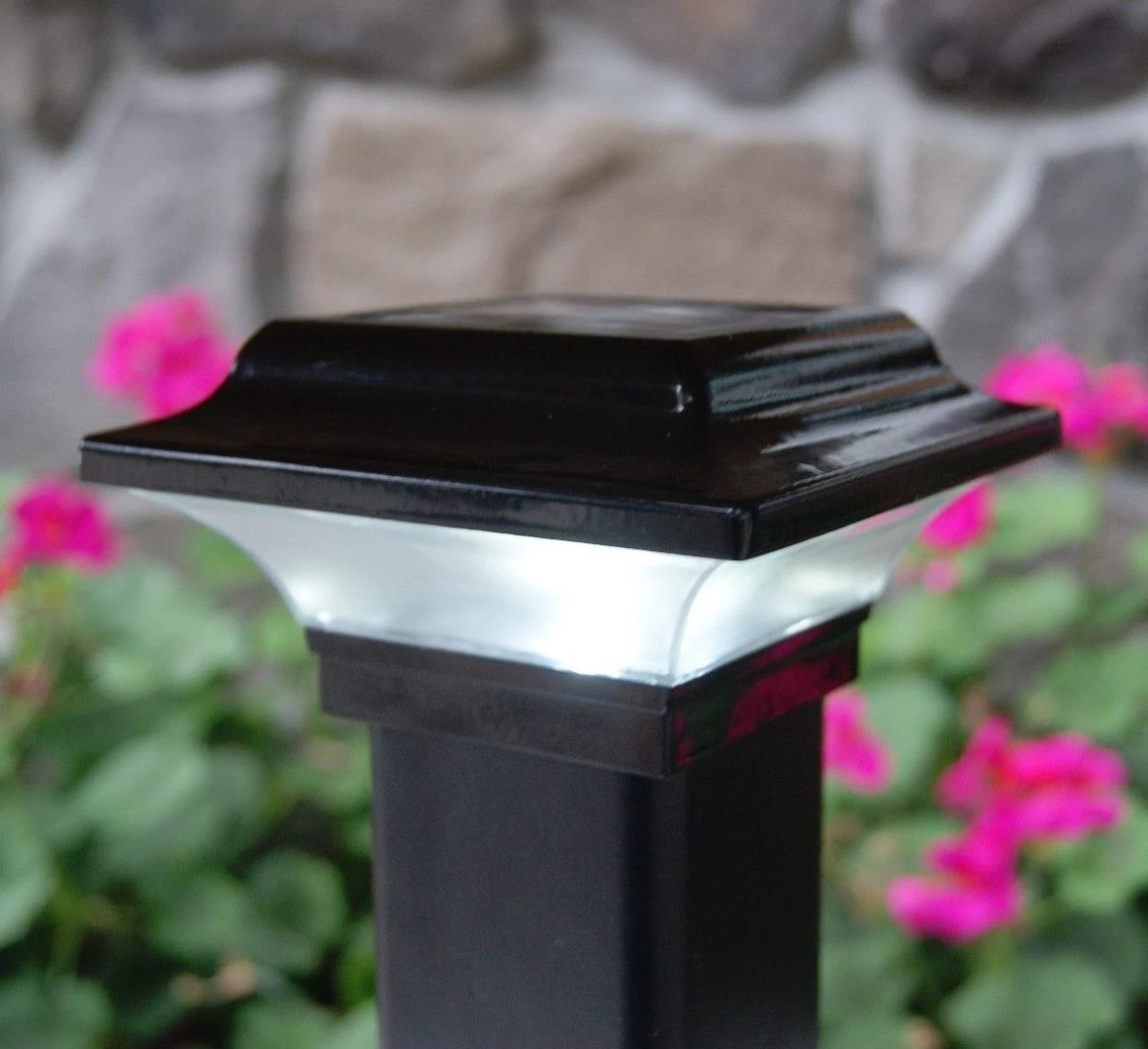 12 PACK 2X2 BLACK ALUMINUM IMPERIAL SOLAR POST CAP LED DECK FENCE LIGHTS  eBay