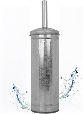 Autumn Alley Galvanized Toilet Brush with Holder  Farmhouse Bathroom Accessory
