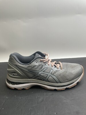 Asics Gel Nimbus 20 T850N Pink Gray Running Shoes Lace Up Womens Size 