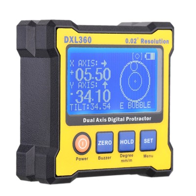 High-precision Dual Axis Digital Level Angle Protractor 100-240V 50-60Hz P3I1