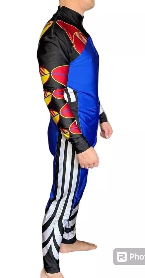 Rare Vintage ADIDAS WINSPEED Cycling Suite Body Costume Winter Patch Logo L - Image 3 of 4