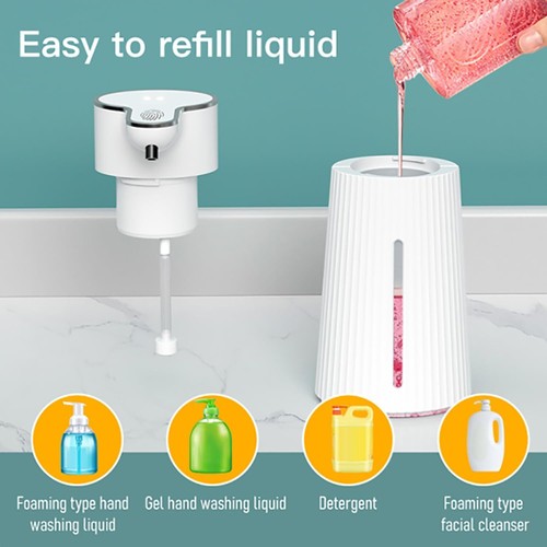 Automatic Foaming Soap Dispenser Touchless Foam Soap Dispenser 13.5oz/400ml UK - Picture 16 of 30