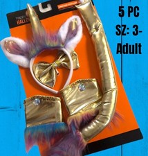 UNICORN-5 PC- Gold Accessory Set Dress Up/Cosplay Halloween Costume-NEW All Ages