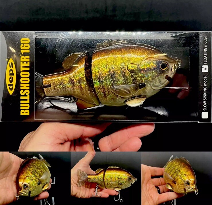 deps bullshooter 160 F Swimbait Rare "Smallmouth" Pattern Lure Magazine