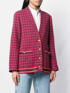 checked tweed coat