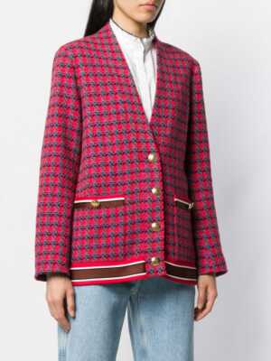 sandro red blazer