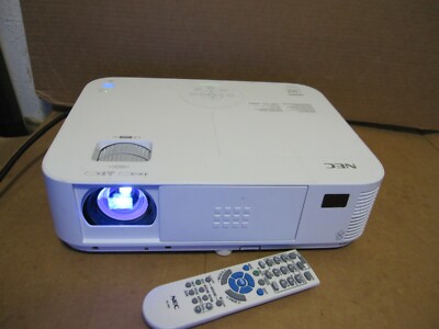 NEC NP-M322W Projector 3200 ANSI Lumens 329 Lamp Hours Remote Control