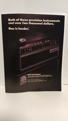 AMPEG SVT GUITAR AMPLIFIERS  1981    10x8- PRINT AD. t4