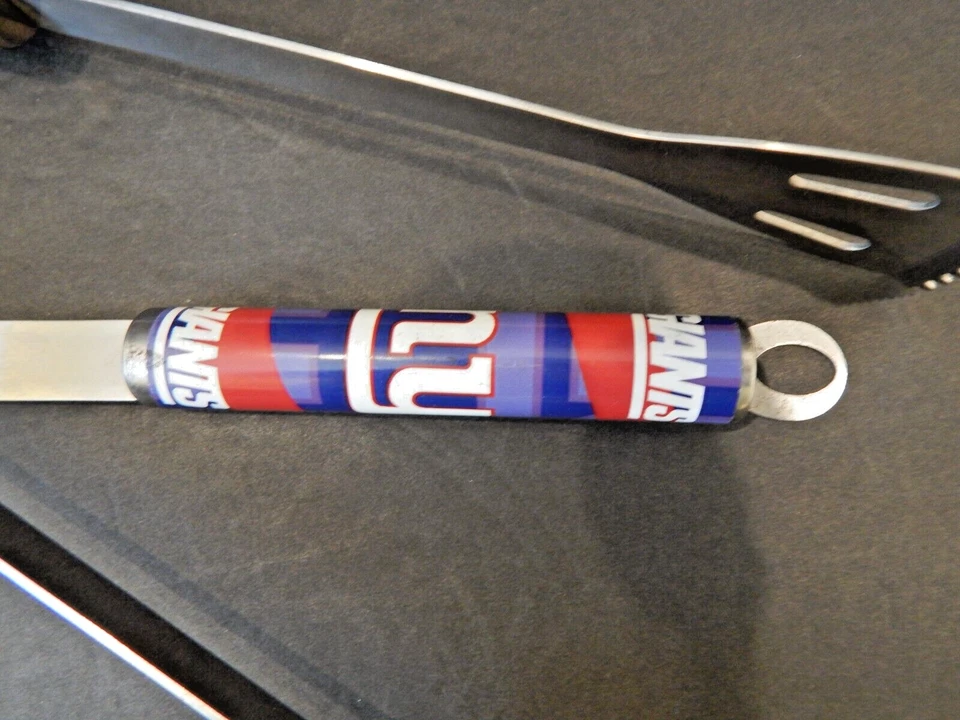 Espátula pinzas herramientas parrilla barbacoa puerta trasera New York Giants - NFL barbacoa Foto 2 de 4