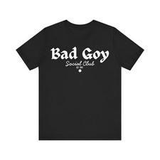Bad Goy Not Your Slave Social Club Unisex Cotton T-Shirt Saturn Worship Parody